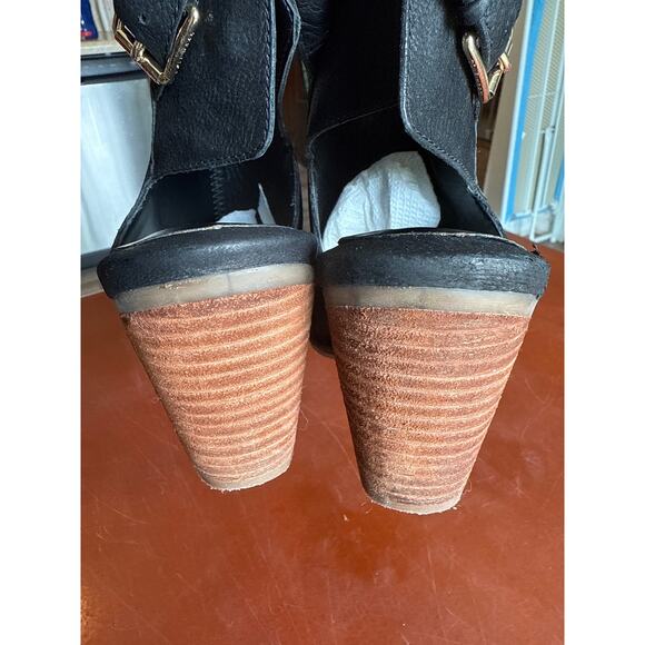 Cole Haan Pippa Black Leather Ankle Booties Women’s Size 9B Excellent - Picture 6 of 7